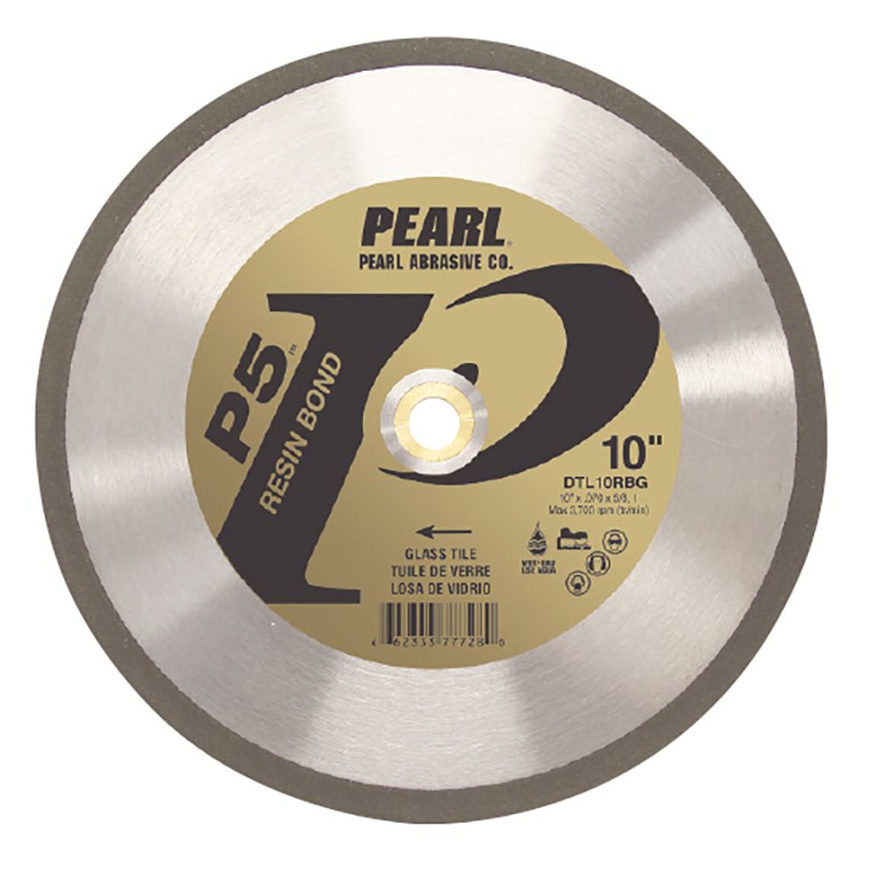 Pearl Abrasive P5 Resin Bond Glass Tile Blade 10