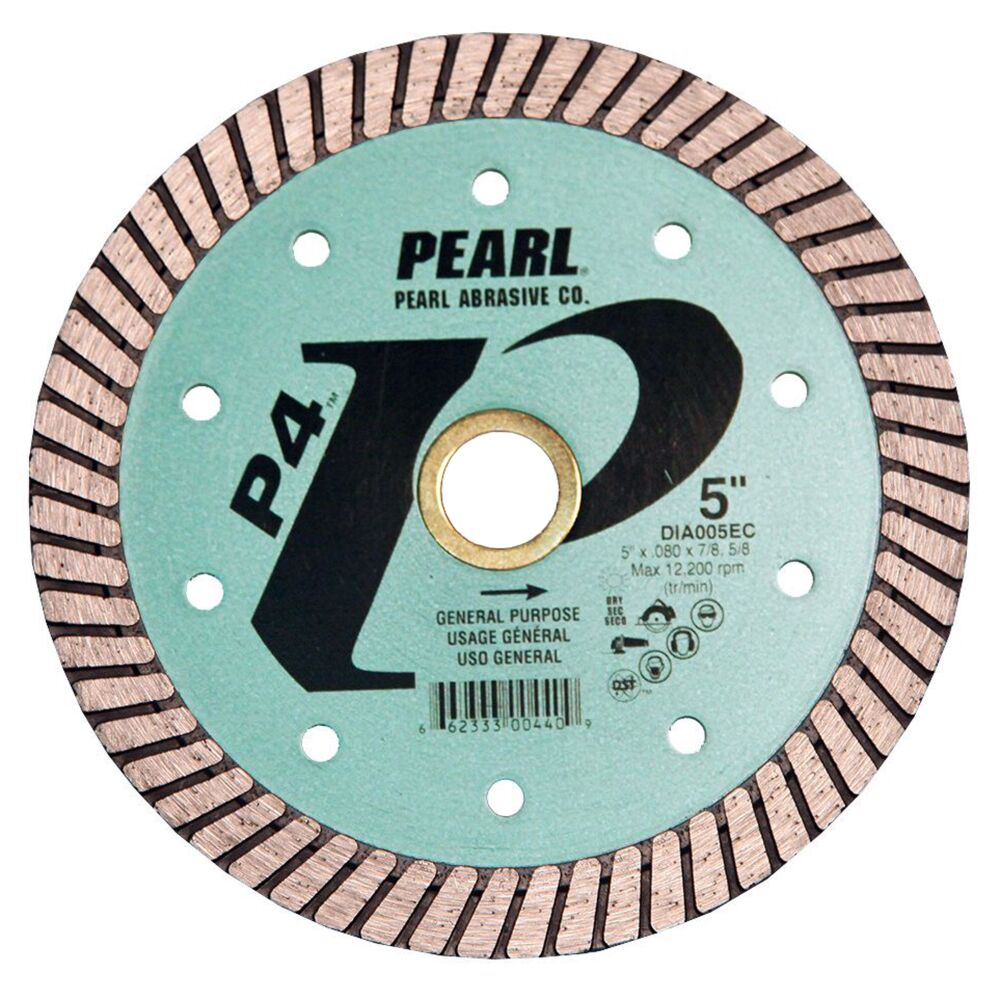 Pearl Abrasive P4 General Purpose Flat Core Turbo Blade - 5in
