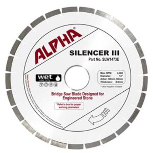 Alpha Silencer III Blade - Engineered Stone - 12" - 14" - 16" - 18"