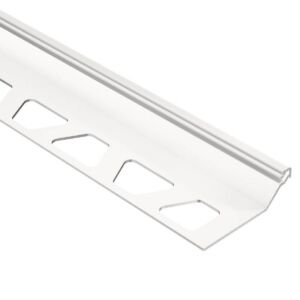 Schluter FINEC-SQ Finishing and Edge Protection Profile - 7/16" Matte White (MBW)